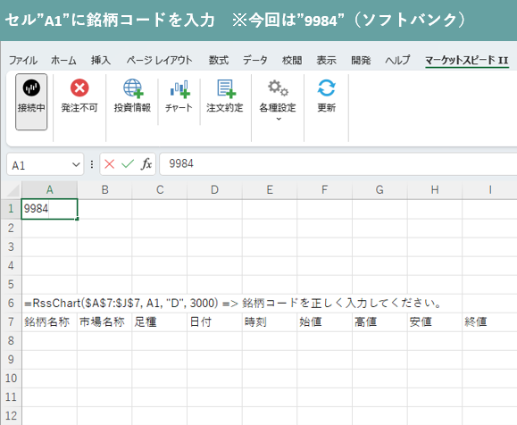 銘柄コード入力